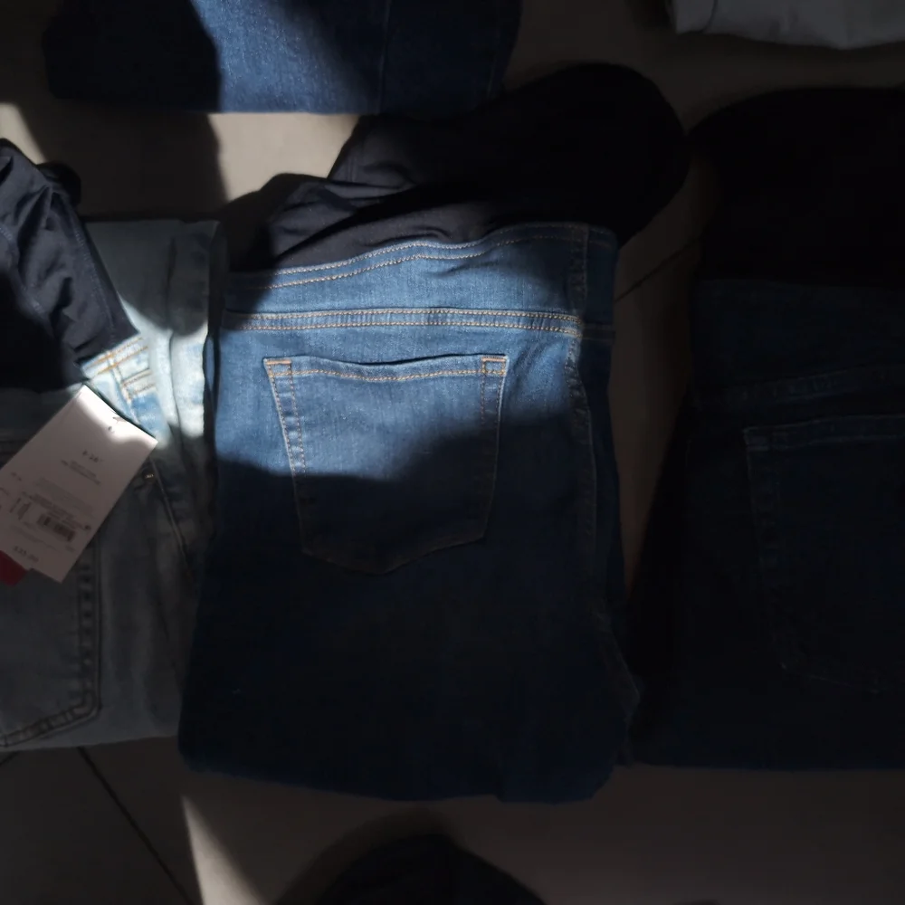 Womans Maternity New  Blue Jeans Pants Pregnancy - Picture 9 of 17